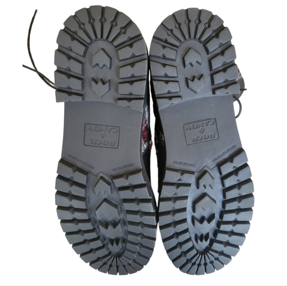 NWOT Rock & Candy Plaid Lug Boots Size 8 - Picture 4 of 4